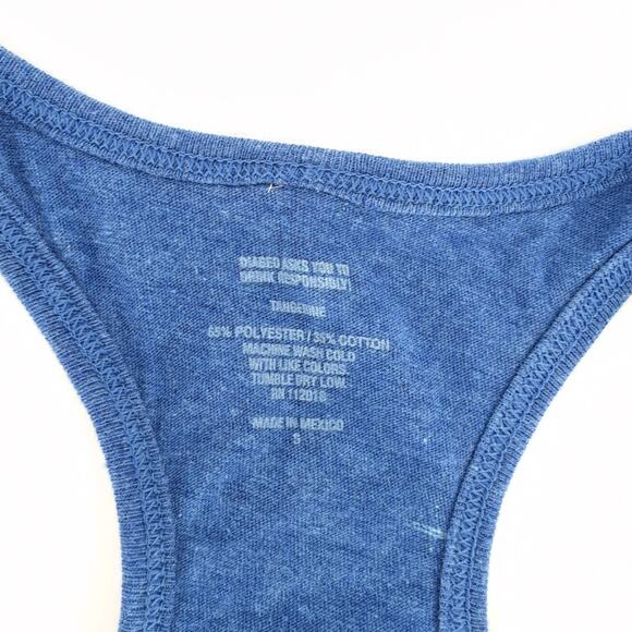 Ciroc Blue Graphic Tee Tangerine Racerback Tank Top with White Logo- Size S -GUC - Picture 4 of 11